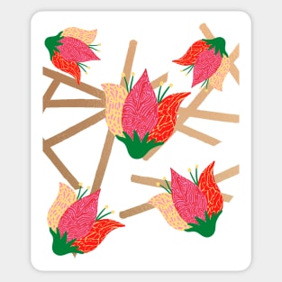 Flower pattern Sticker